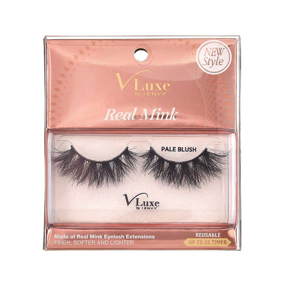 Vluxe By Ienvy Real Mink Lashes - Pale Blush (VLEC02)