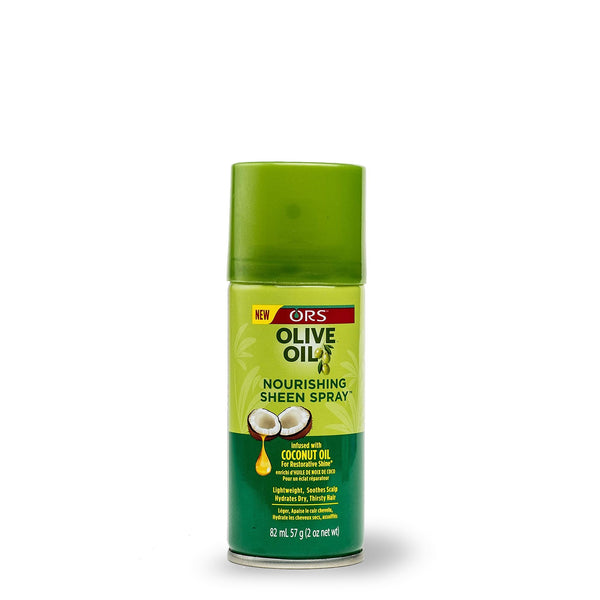ORS Olive Oil Nourishing Sheen Spray Infused with Coconut For Restorative Shine, 2 Oz (ORS11525)